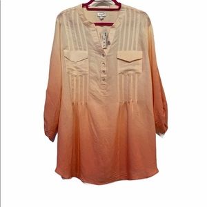 Avenue Orange Ombré Tunic Blouse 18/20